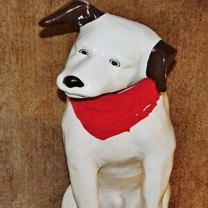NIPPER ~ PAPER MACHE RCA ~ JVC Nipper Dog ~ LARGE 3-Foot-Tall Display Nipper Dog